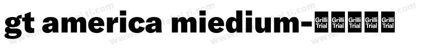gt america miedium字体转换